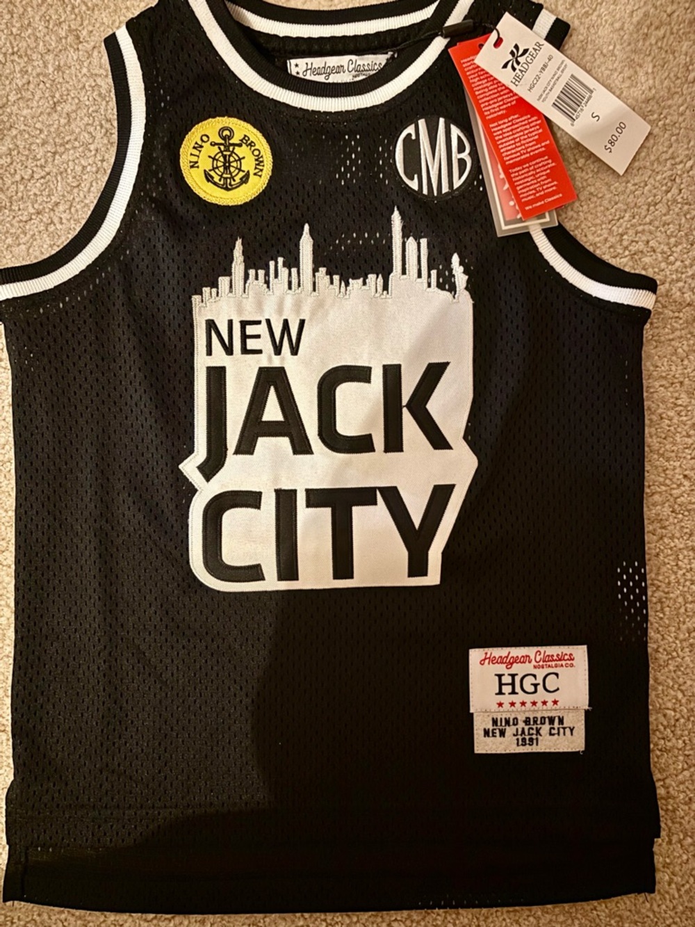 New Jack City Black Mesh Tank Top by Headgear Classics Youth Small (6/7)